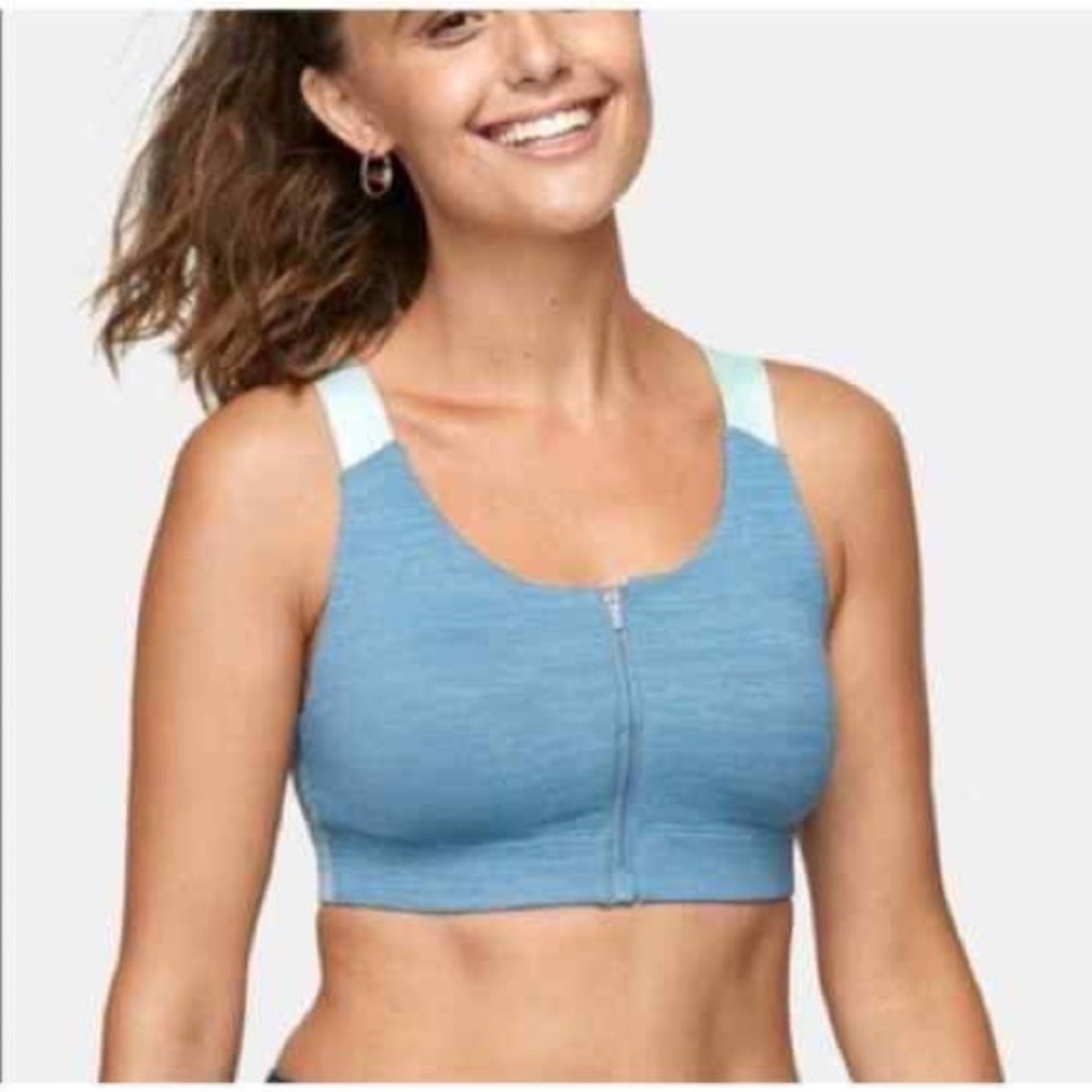 Outdoor Voices Zip Bra